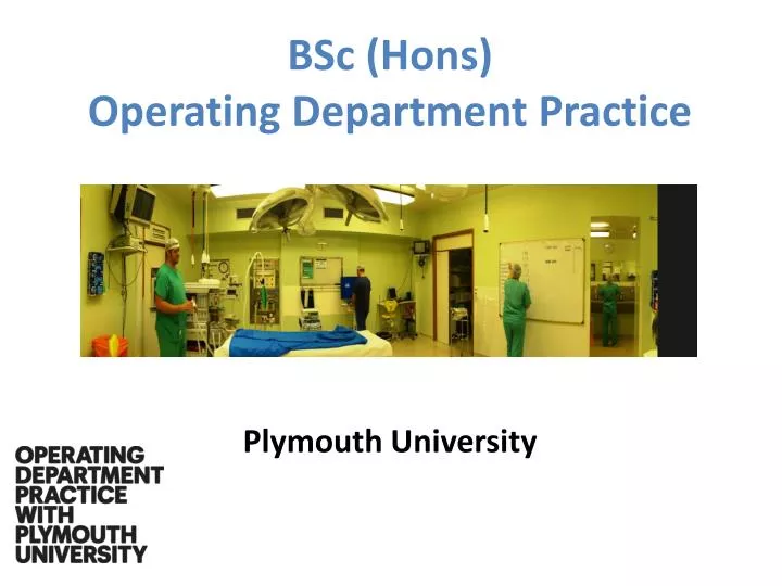 bsc hons operating department practice