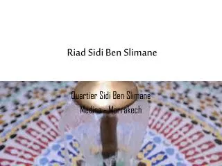 riad sidi ben slimane
