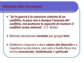 metodo del consenso