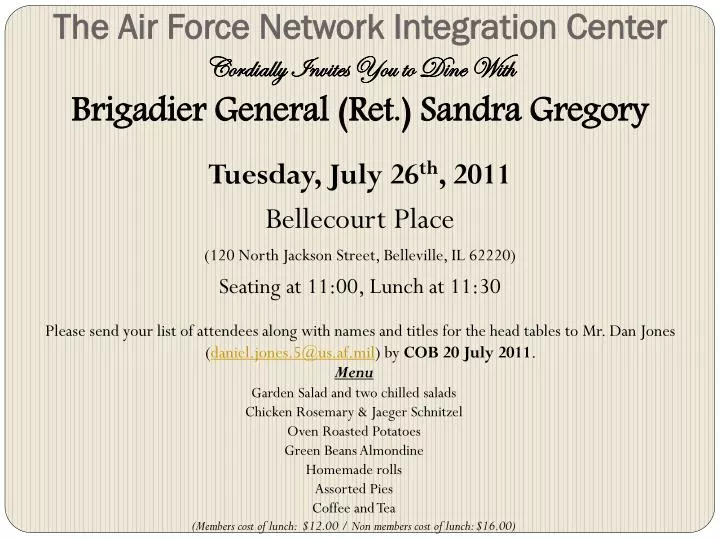 the air force network integration center