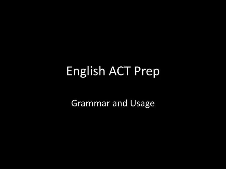 english act prep