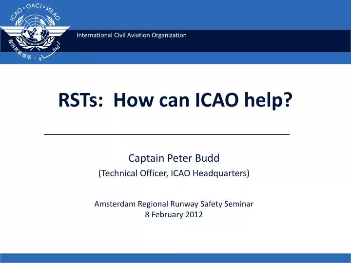 rsts how can icao help