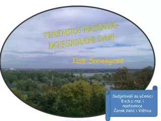 terenska nastava integrirani dan