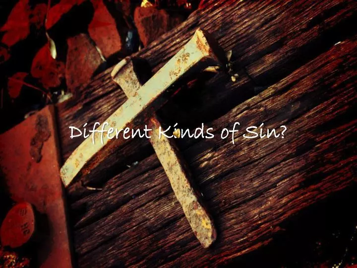 different kinds of sin