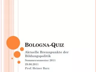 bologna quiz