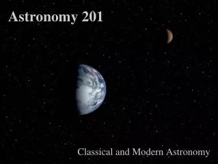 Astronomy 201