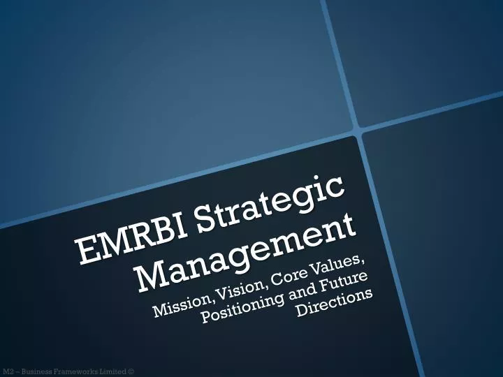 emrbi strategic management