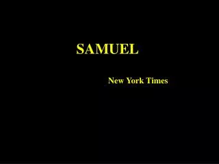 samuel new york times