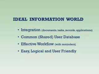 IDEAL INFORMATION WORLD