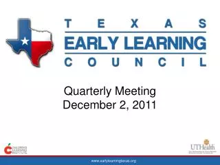Quarterly Meeting December 2, 2011