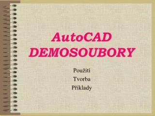 autocad demosoubory