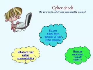Cyber check Do you work safely and responsibly online?