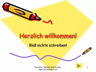 herzlich willkommen