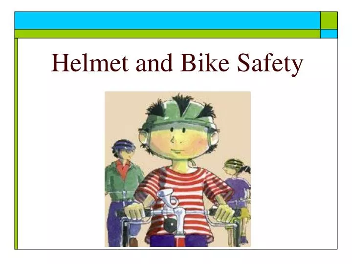 helmet and bike safety