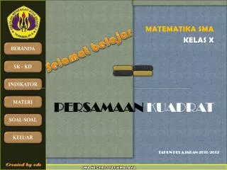 persamaan kuadrat