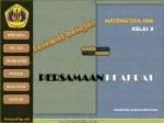 PERSAMAAN KUADRAT - slide 1