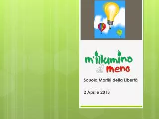mi illumino di meno