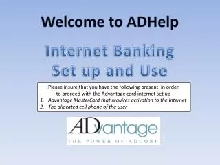 Welcome to ADHelp