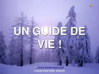 un guide de vie