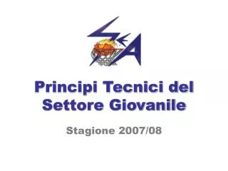 principi tecnici del settore giovanile
