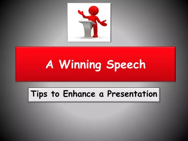 a winning speech