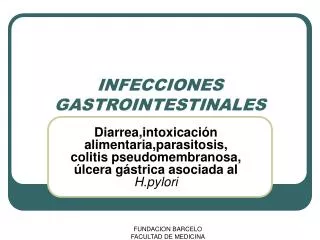 infecciones gastrointestinales
