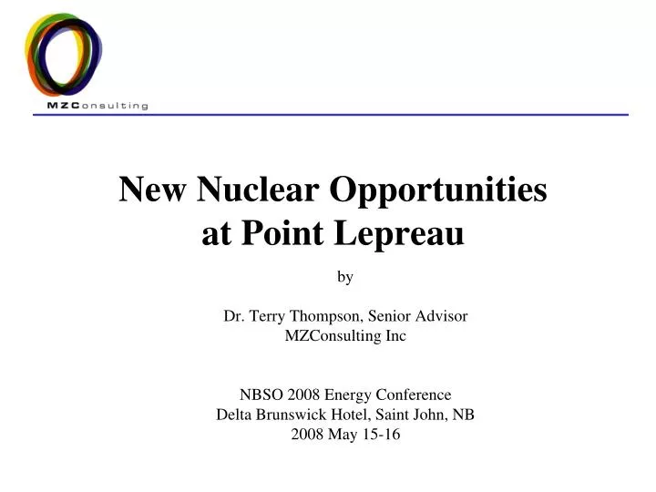 new nuclear opportunities at point lepreau