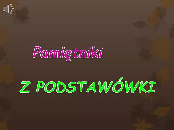 pami tniki z podstaw wki