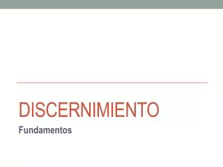 discernimiento