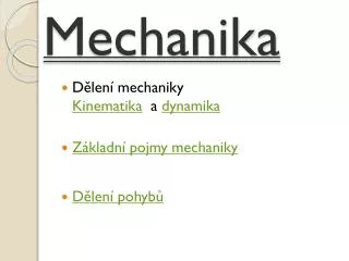 mechanika