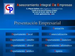 presentaci n empresarial