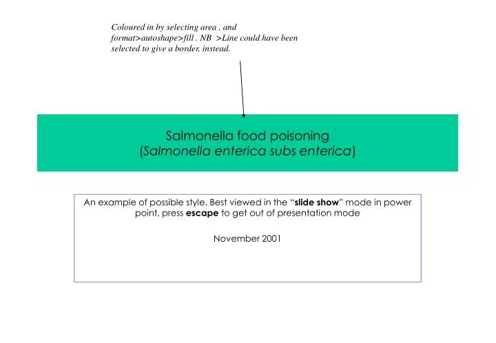 salmonella food poisoning salmonella enterica subs enterica
