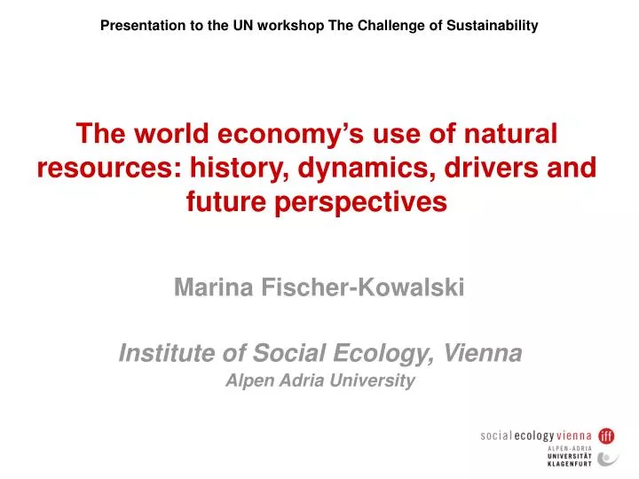 the world economy s use of natural resources history dynamics drivers and future perspectives