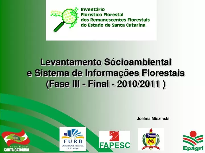 levantamento s cioambiental e sistema de informa es florestais fase iii final 2010 2011