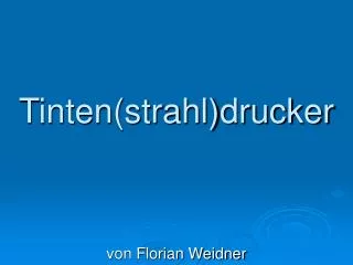 tinten strahl drucker