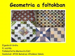 geometria a foltokban