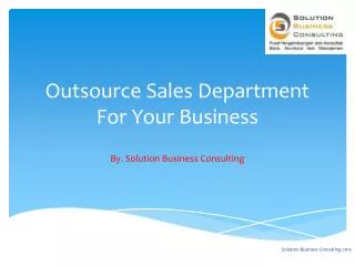 Outsource Sales Department For Your Business