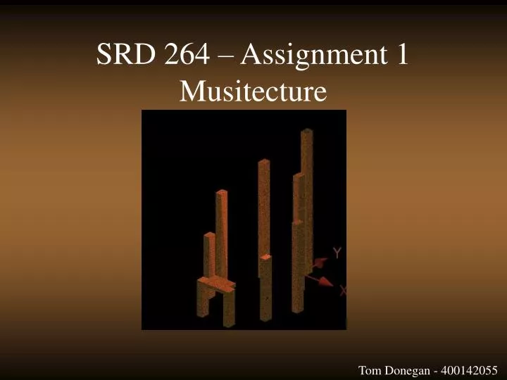 srd 264 assignment 1 musitecture