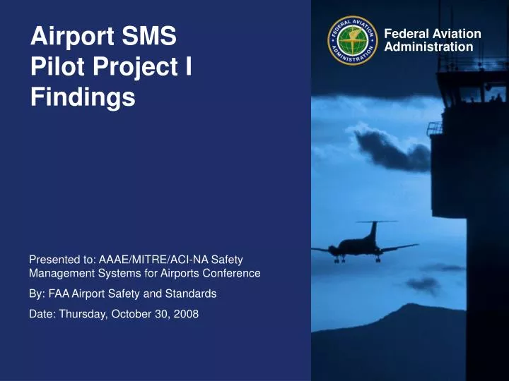 airport sms pilot project i findings