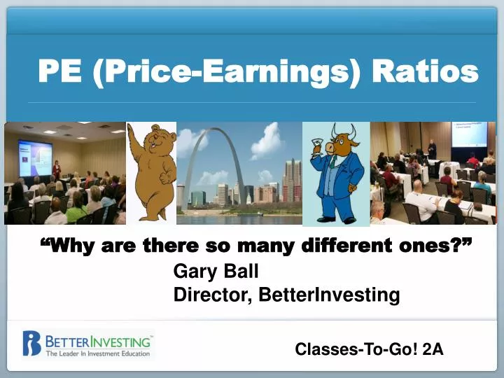 pe price earnings ratios