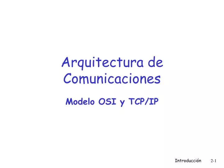 arquitectura de comunicaciones