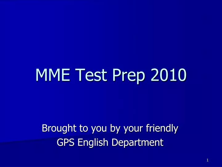 mme test prep 2010