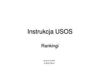 instrukcja usos