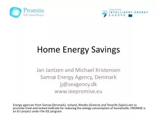Home Energy Savings