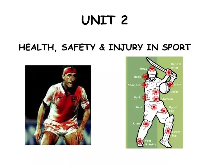 unit 2 health safety injury in sport