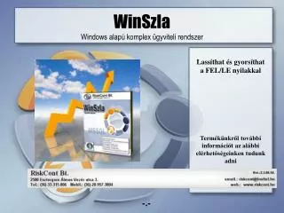 winszla windows alap komplex gyviteli rendszer
