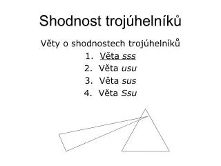shodnost troj heln k