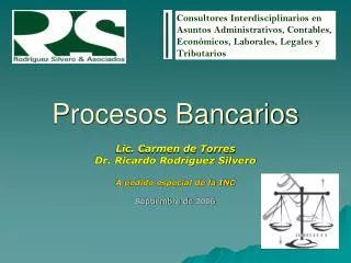 procesos bancarios
