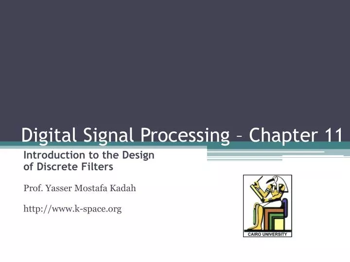 digital signal processing chapter 11