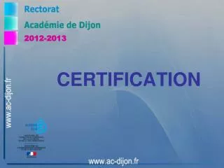 certification